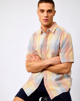 Multi Check Seersucker Short Sleeve Shirt
