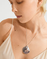 Silver Sparkle Pendant Necklace