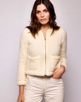 Natural Textured Sheep Wool Chanely Jacket