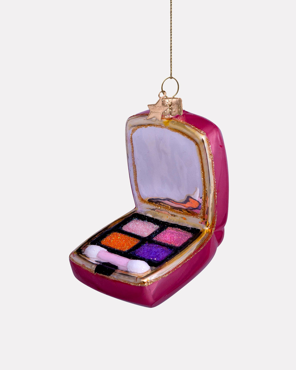Eyeshadow Palette Glass Tree Ornament