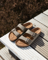 Stone-Birko-Flor-Leather-Sandle