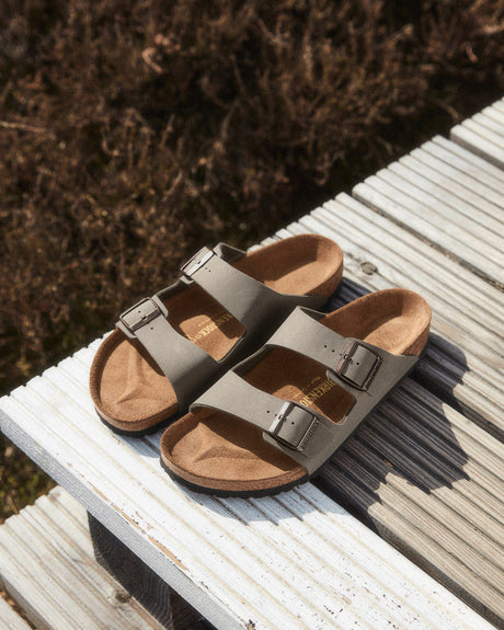 Stone-Birko-Flor-Leather-Sandle