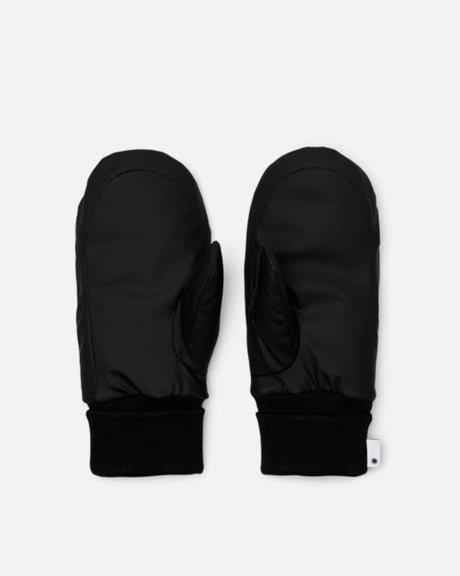 Black Alta Puffer Mittens