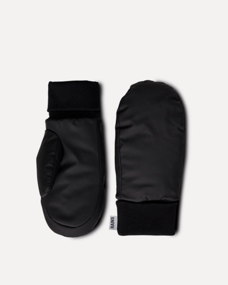 Black Alta Puffer Mittens