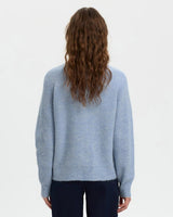 Cash Blue Lulu Alpaca Blend Short Knit Cardigan