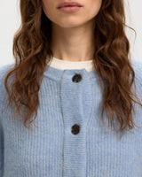Cash Blue Lulu Alpaca Blend Short Knit Cardigan