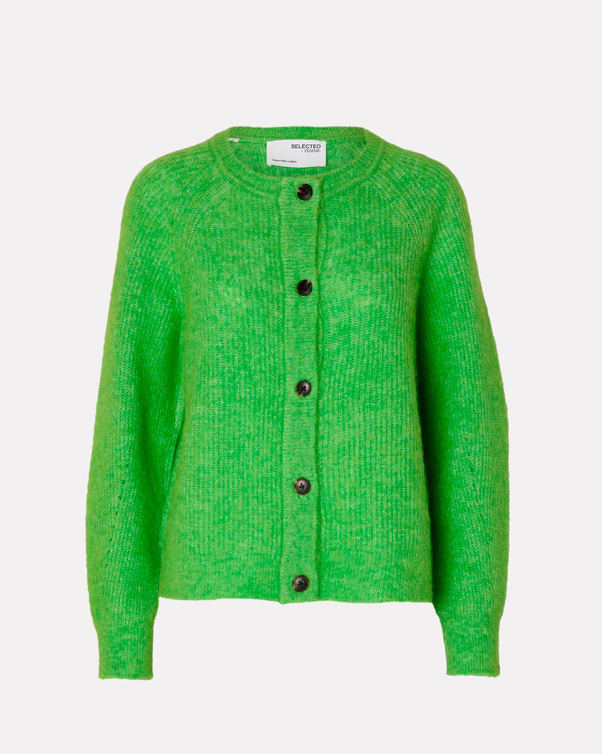 Classic-Green-Lulu-Alpaca-Blend-Knit-Short-Cardigan