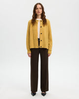 Ochre Lulu Alpaca Blend Knit Short Cardigan