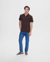 Chocolate Torte Fave Zip Polo Shirt