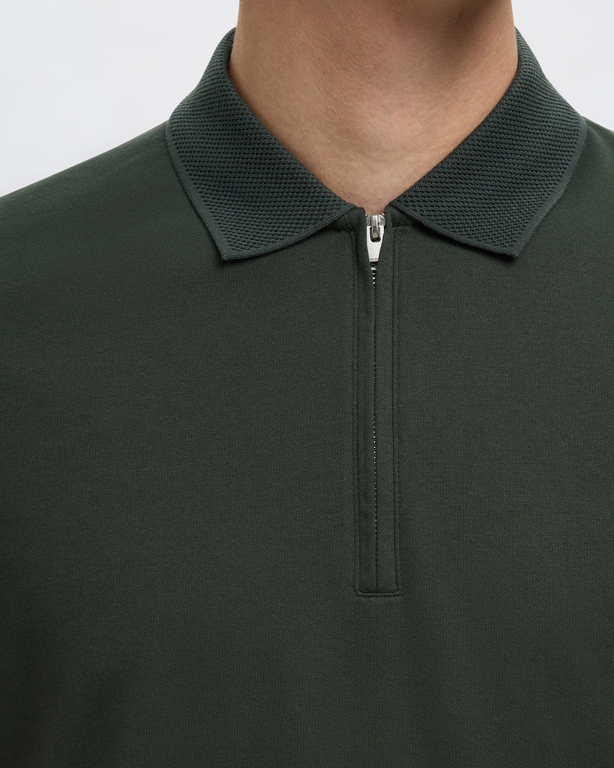 Deep Forest Fave Zip Polo Shirt