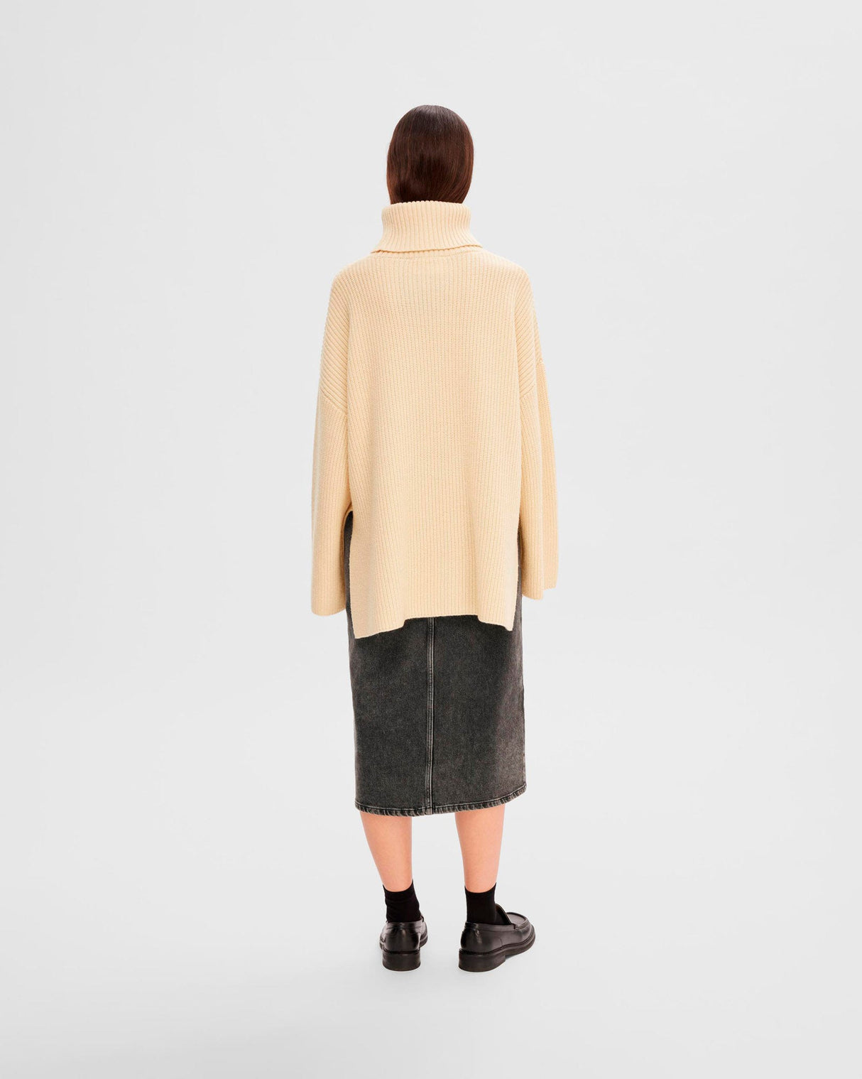 Birch Mary Long Roll Neck Knit Jumper