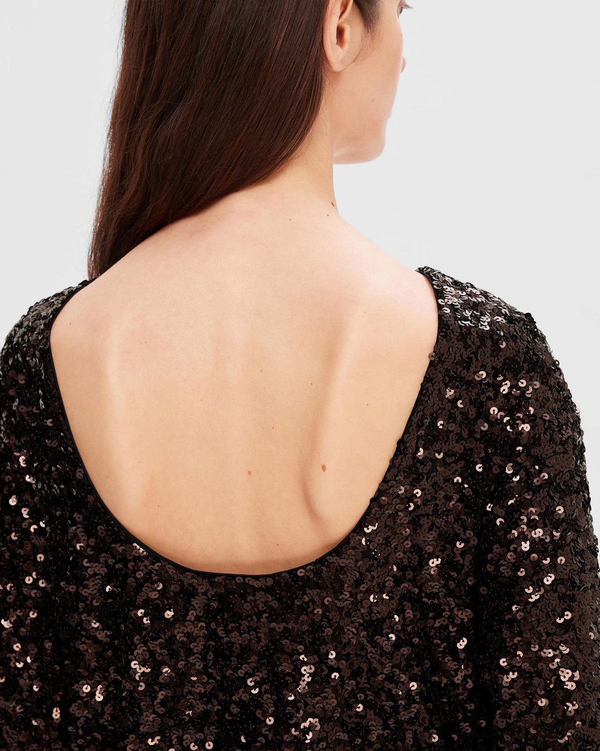 Java Mallie Short Sleeve Sequins Short Dress