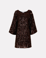 Java Mallie Short Sleeve Sequins Short Dress