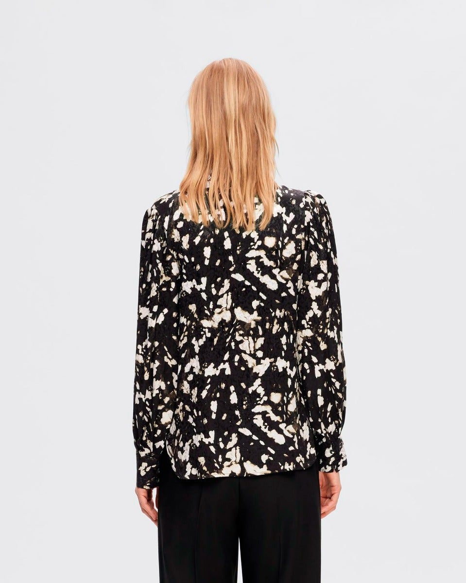 Java Justine Print Long Sleeve Top