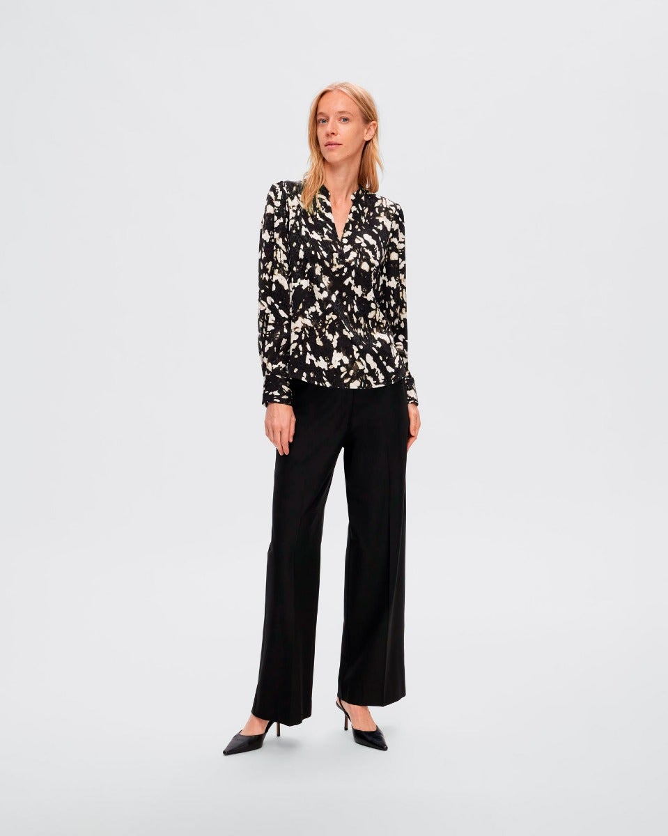 Java Justine Print Long Sleeve Top