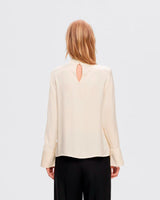 Birch Ivy Long Sleeve Satin Top
