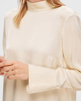 Birch Ivy Long Sleeve Satin Top