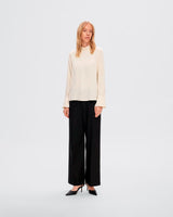 Birch Ivy Long Sleeve Satin Top