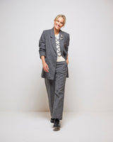 Dark Grey Hera Wool Blend Relaxed Blazer