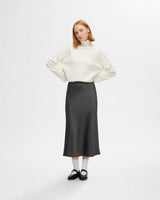 Volcanic Ash Lena High Waisted Midi Skirt
