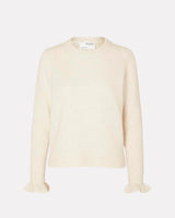 Birch Sia Frill Cuff O-Neck Knit Jumper