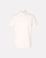 White-Classic-Regular-Fit-Short-Sleeve-Linen-Shirt