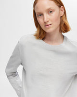 Light Grey Essential Cotton Long Sleeve T-Shirt