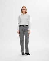 Light Grey Essential Cotton Long Sleeve T-Shirt