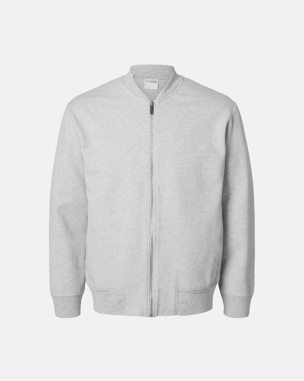 Light-Grey-Melange-Bomber