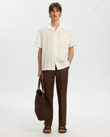 Egret Jax Broderie Short Sleeve Shirt
