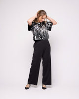 Black Emma-Tara Wide Leg Pants