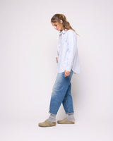 Sky Blue Stripe Nova Cotton Oxford Shirt