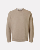 Oatmeal-Ross-Regular-Fit-Structured-Knit-Jumper