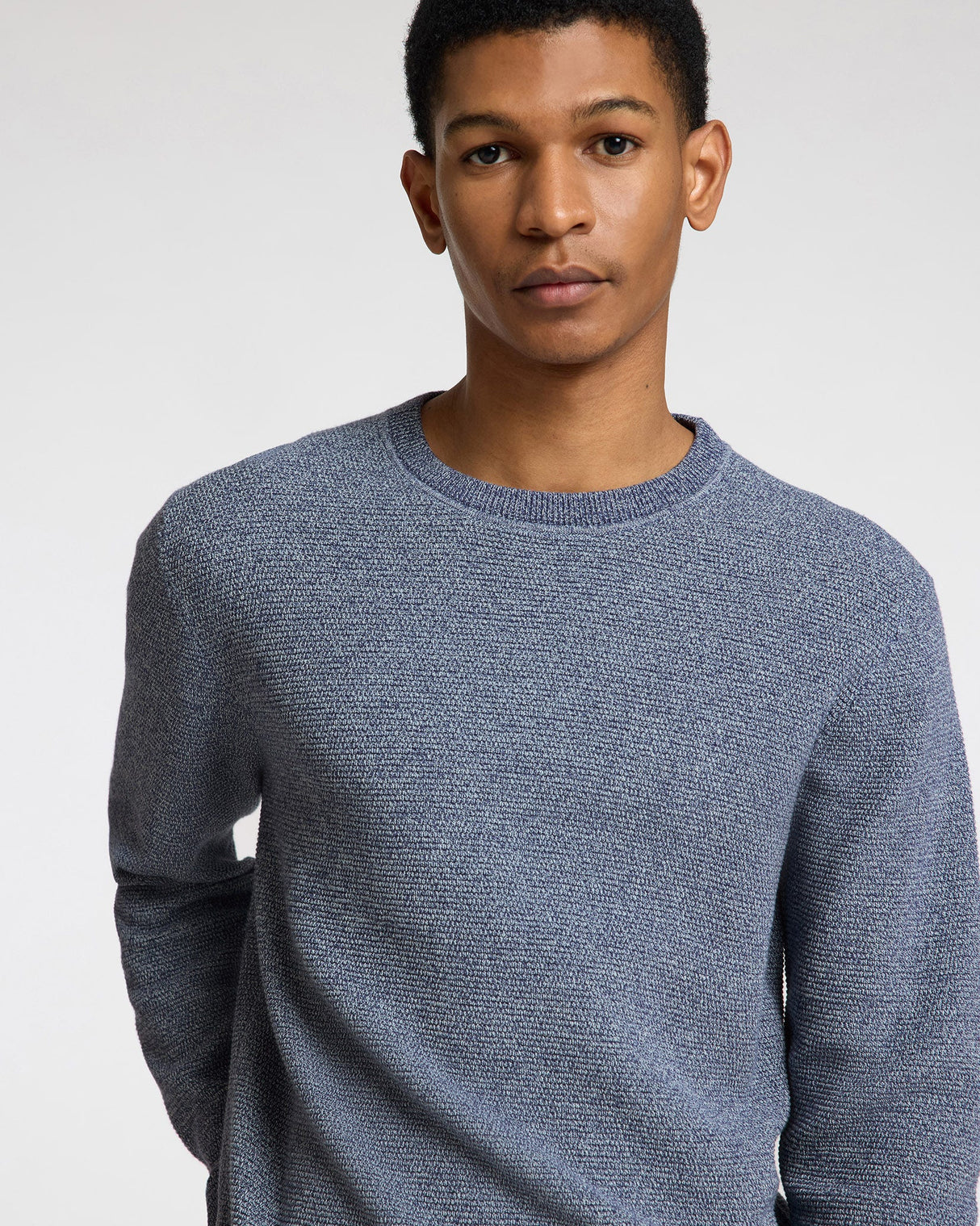 Winter Sky Ross Regular Fit Structured Knit Jumper