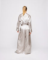Dove Selene Wide Leg Satin Pants