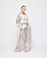 Dove Selene Wide Leg Satin Pants