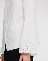 White Dahlia Broderie Anglaise Detail Shirt