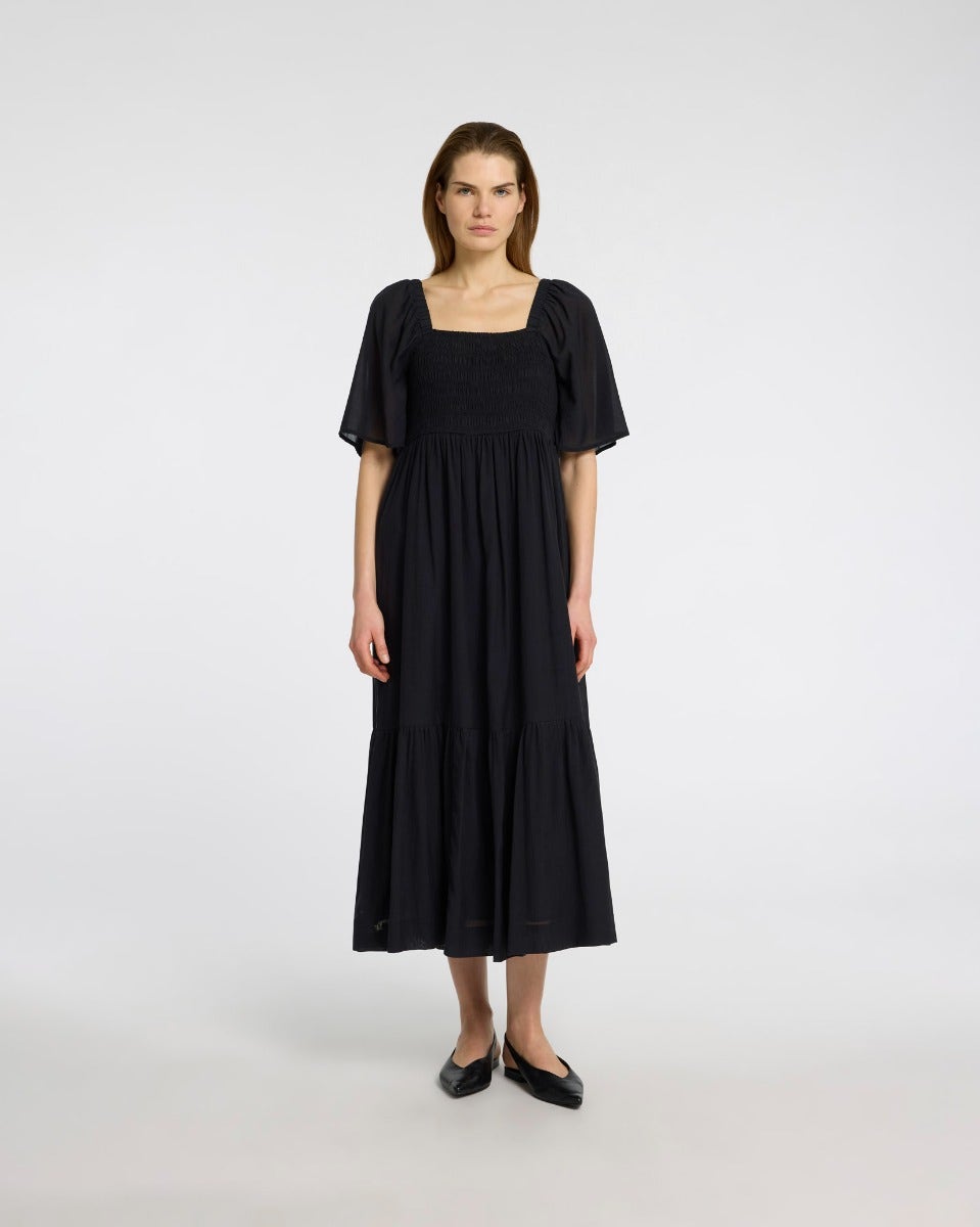 Black-Dora-Short-Sleeve-Ankle-Dress