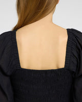 Black Dora Short Sleeve Ankle Dress