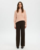 Pale Dogwood Selma Cotton Blend Knit Jumper
