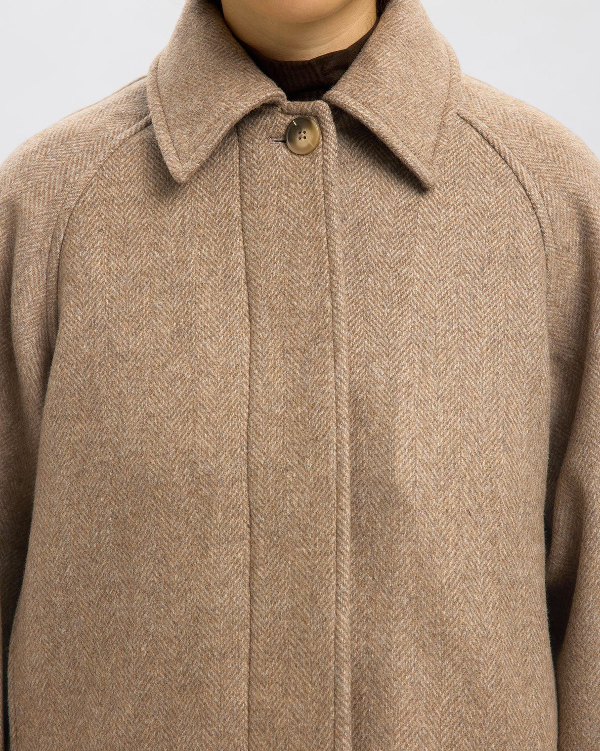 Travertine Mally Manteco Wool Blend Jacket