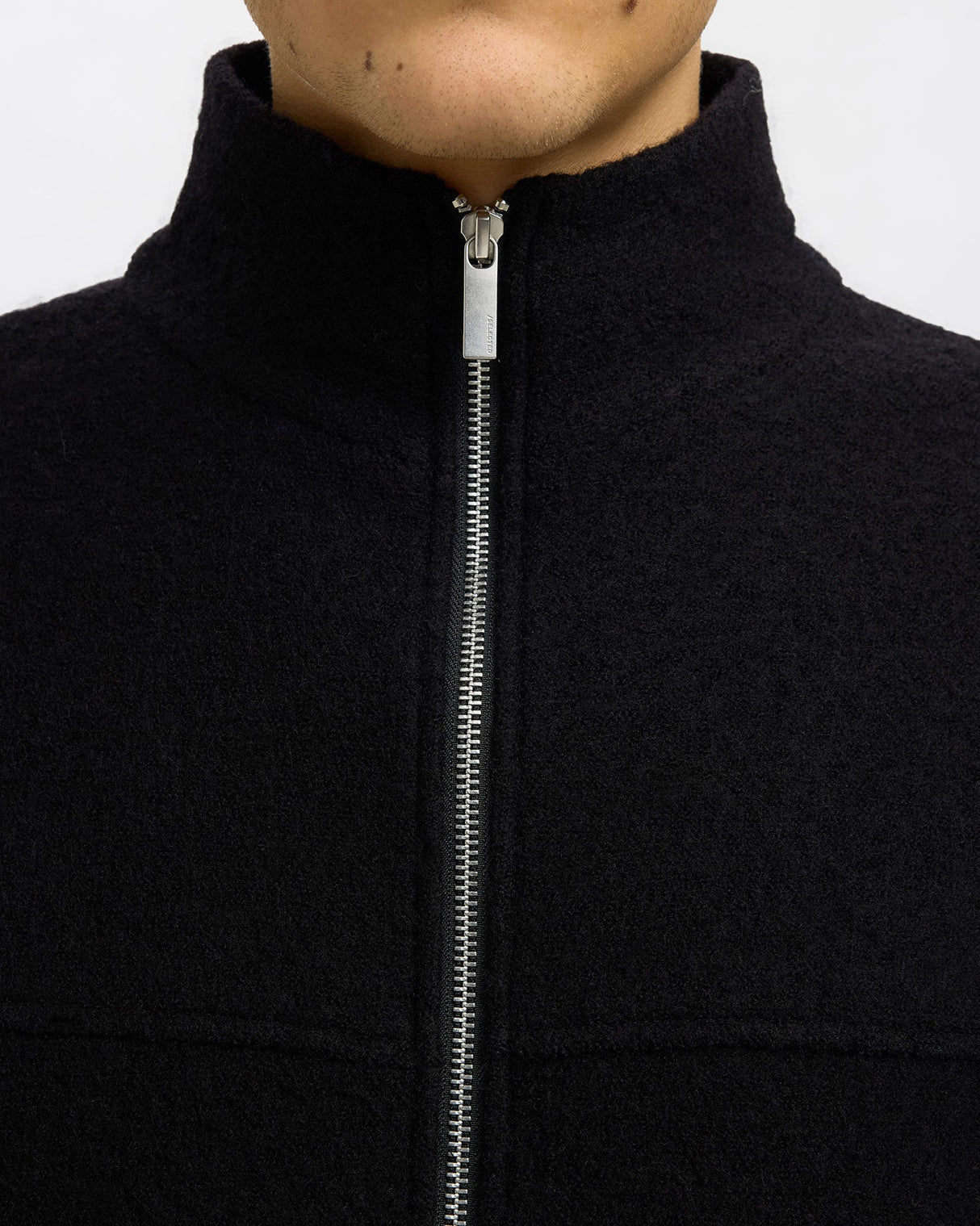 Black Nealy Full Zip Cardigan