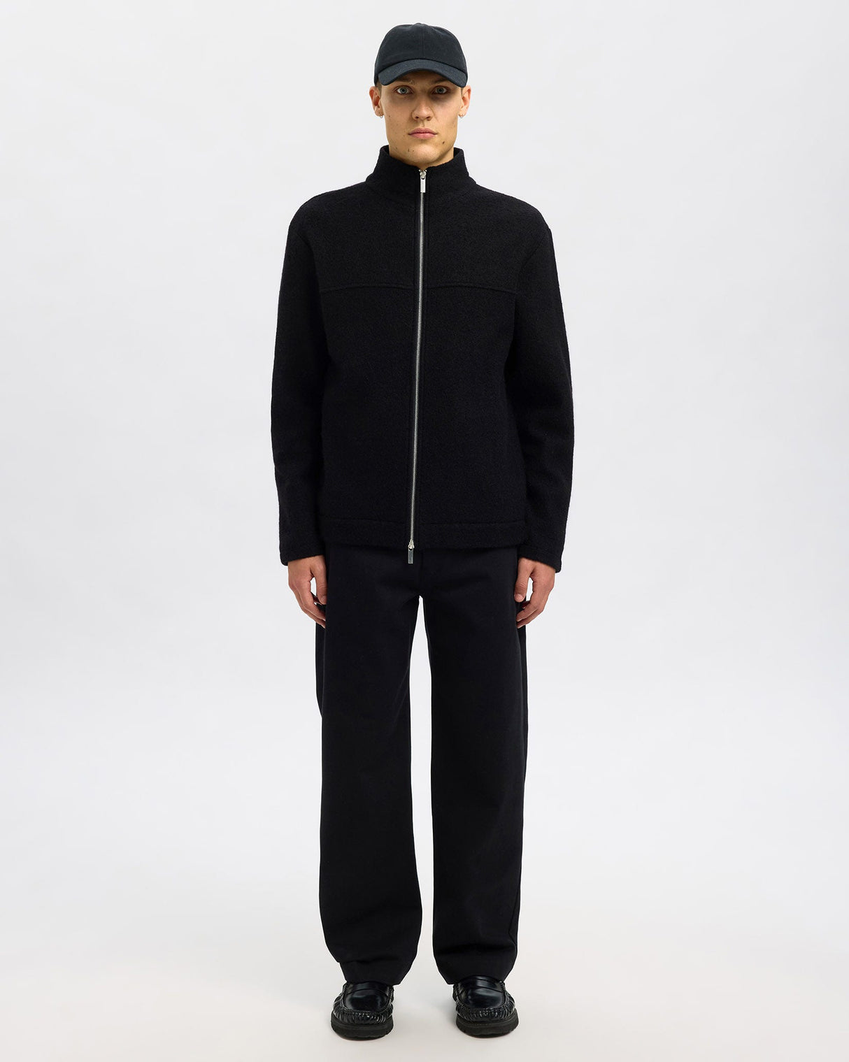 Black Nealy Full Zip Cardigan