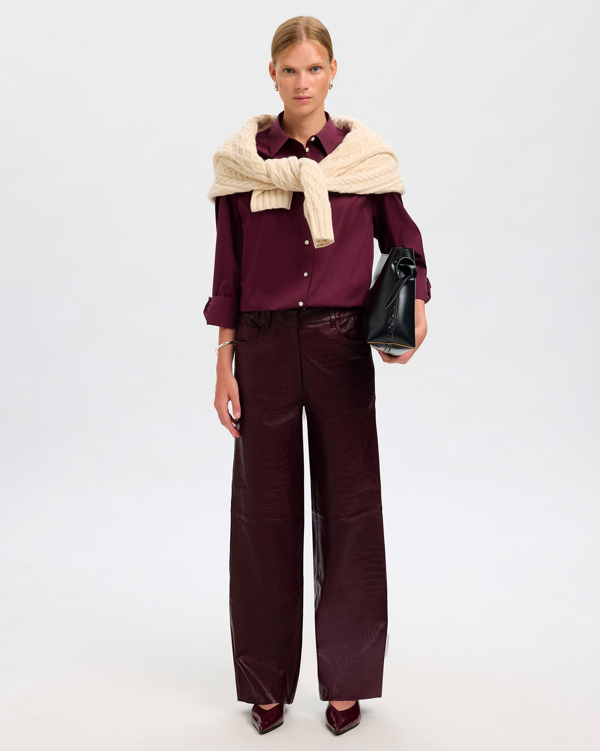 Fig Darla Leather Trousers