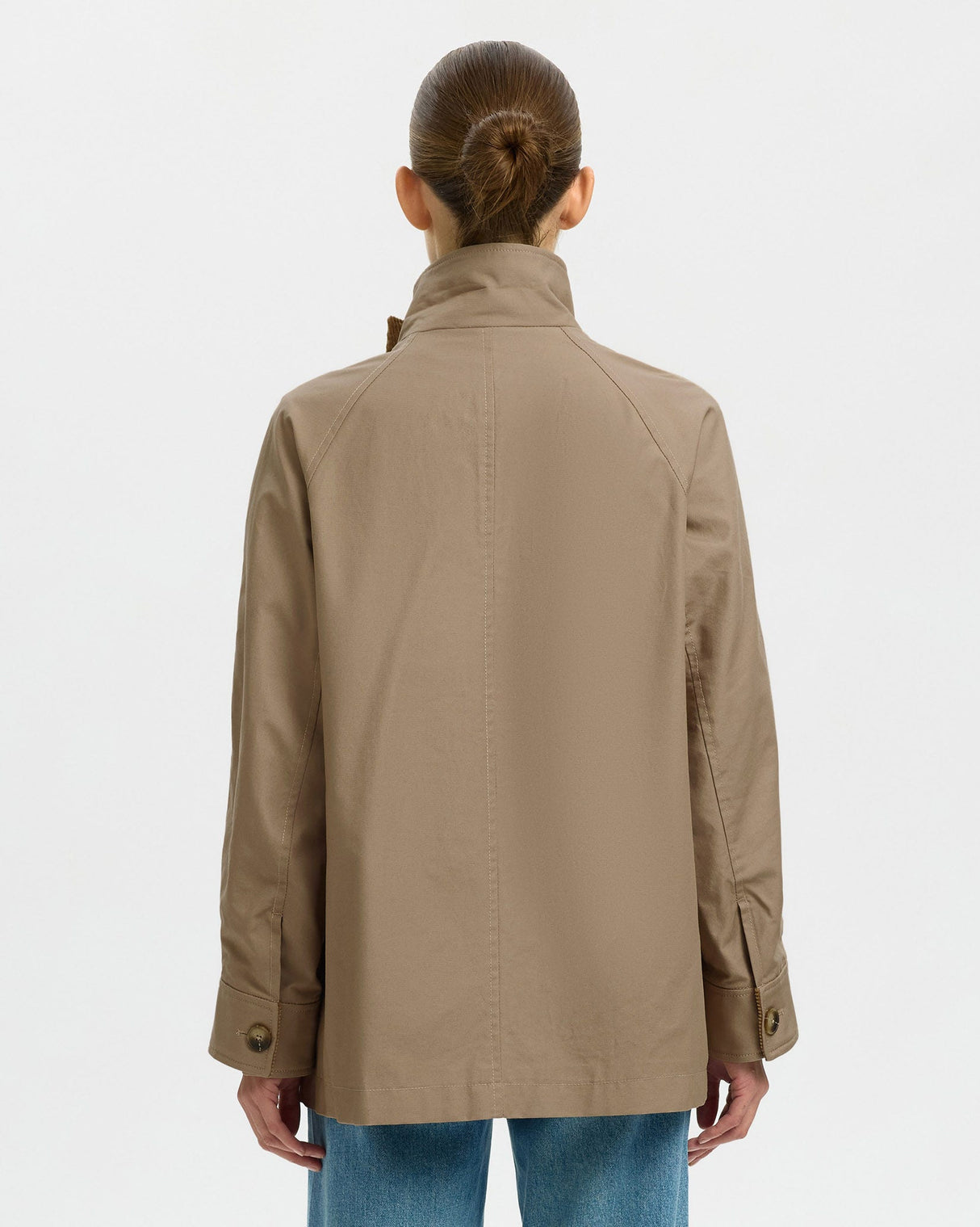 Weathered-Teak-Kylie-High-Neck-Cotton-Jacket