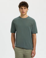 Balsam-Green-Torino-Knit-Crew-Neck-Short-Sleeve-Jumper