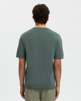 Balsam-Green-Torino-Knit-Crew-Neck-Short-Sleeve-Jumper