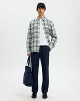 Egret Check Landon Shirt