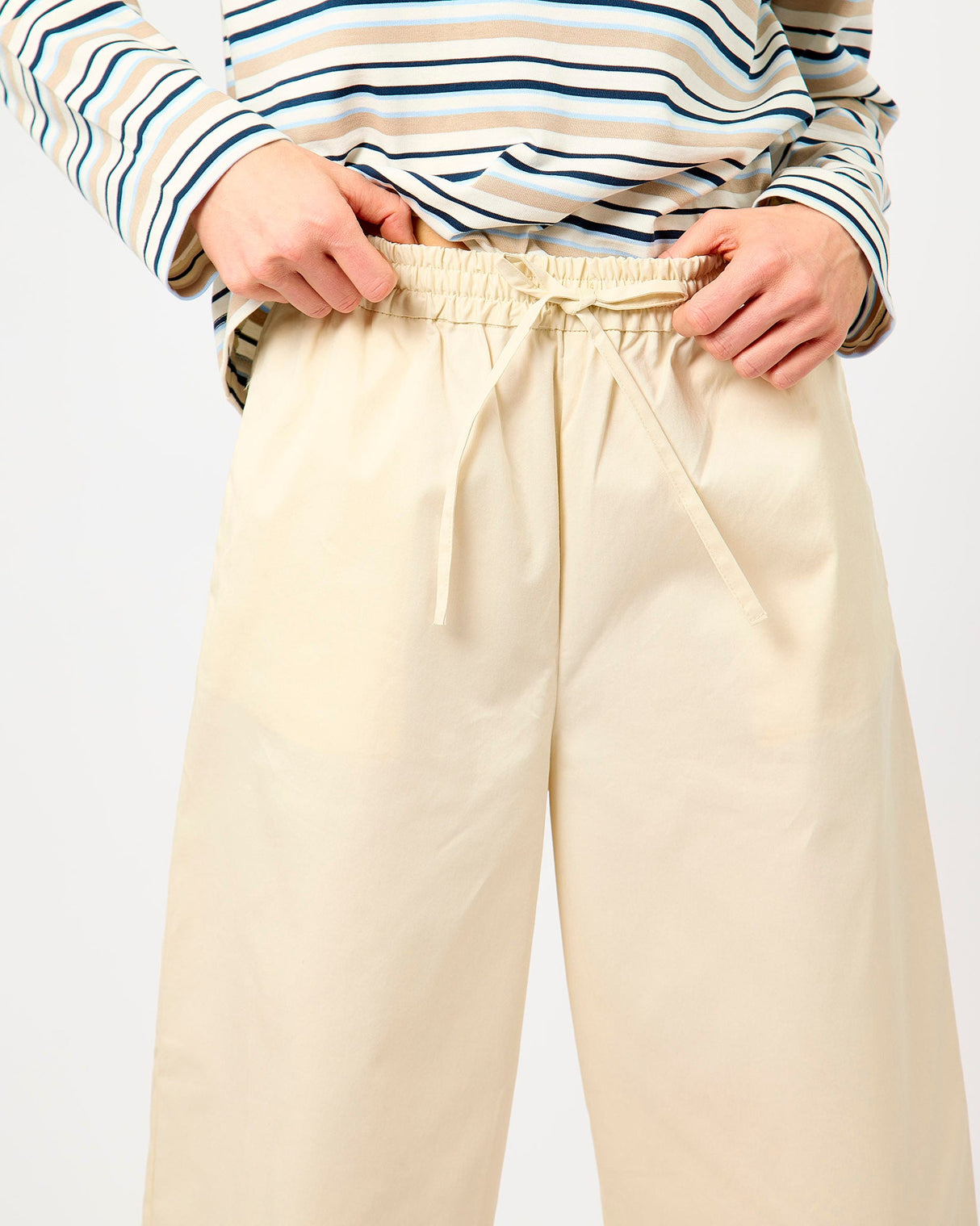 Birch Juma Cotton Blend Loose Barrel Pants