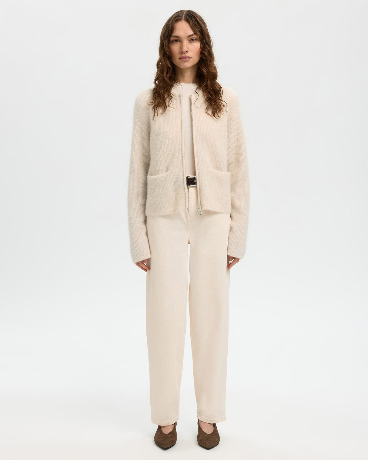 Birch Sia Ras Cropped Knit Cardigan